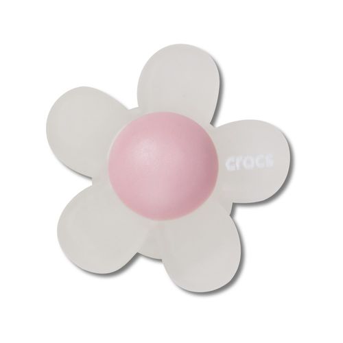 Jibbitz™ Flor Iridescente com Rosa