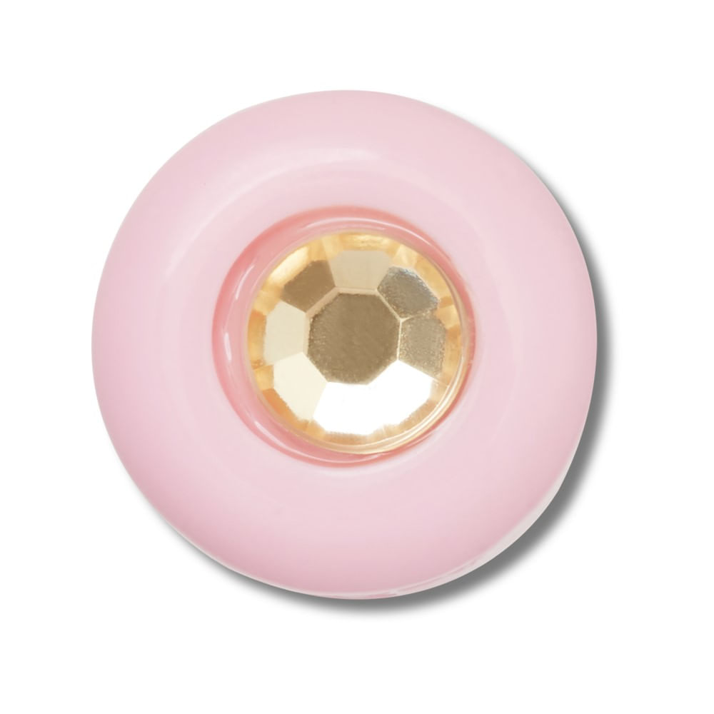 Jibbitz™ Pedra Acrílica Rosa e Amarelo UNICO
