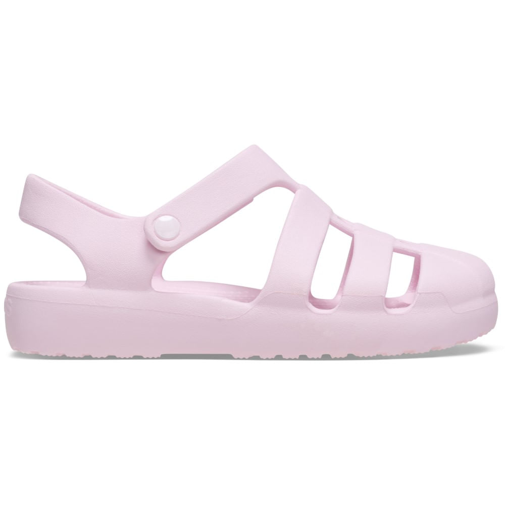 Sandália Crocs Classic Fisherman Sandal Infantil PINK MILK 22
