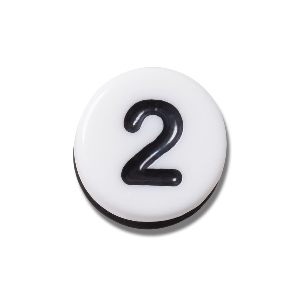 Jibbitz™ Número 2 Pequeno UNICO