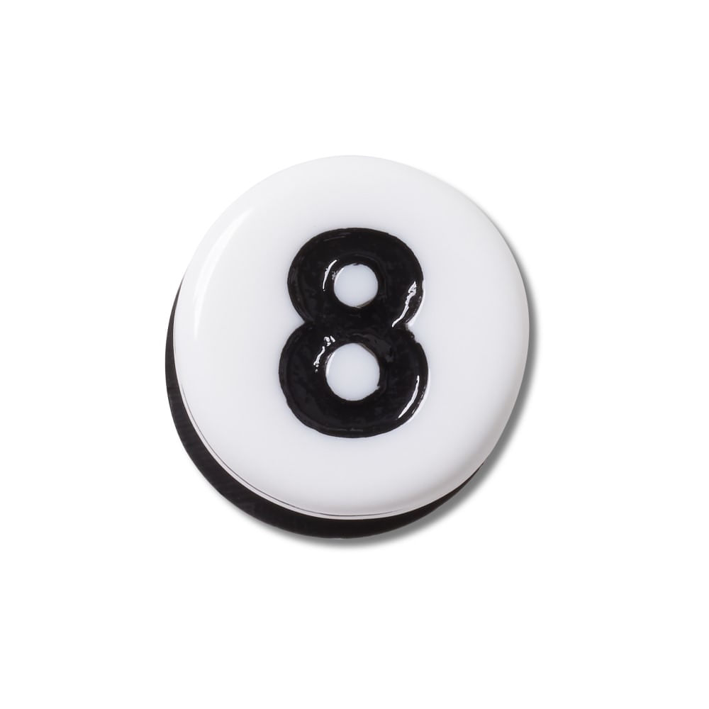 Jibbitz™ Número 8 Pequeno UNICO