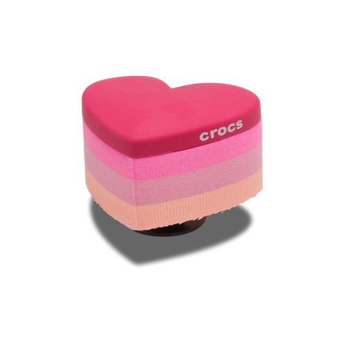 Jibbitz™ Coração Rosa Empilhado