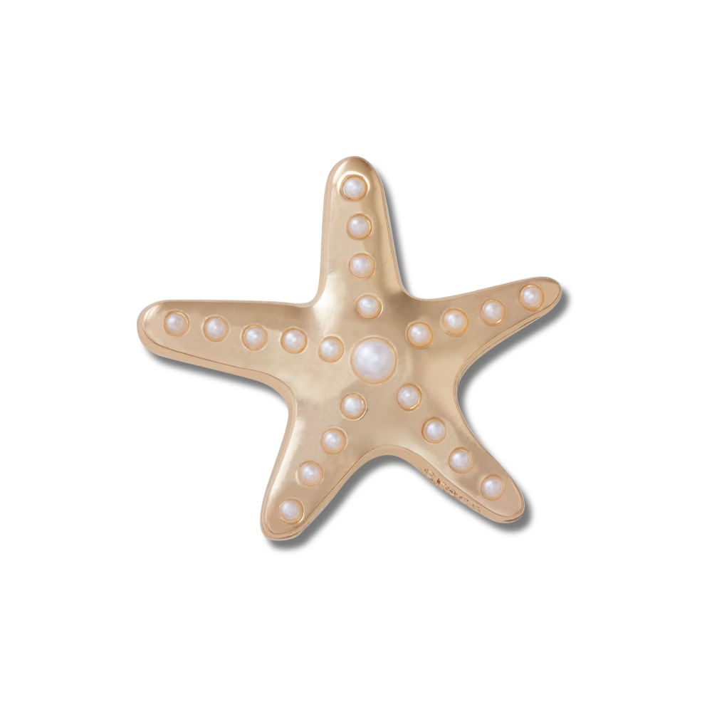 Jibbitz™ Estrela do Mar Dourada com Pérolas UNICO