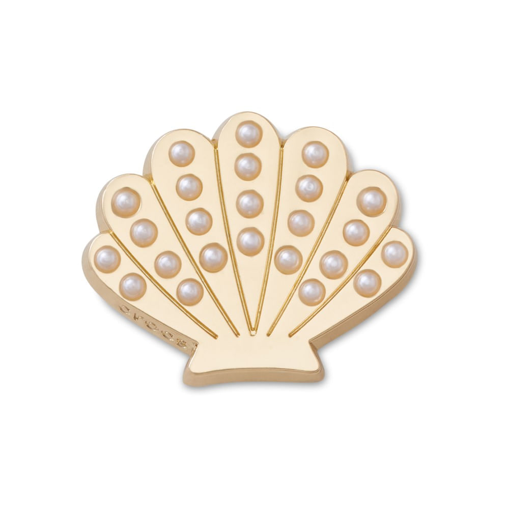 Jibbitz™ Concha Dourada com Pérolas UNICO