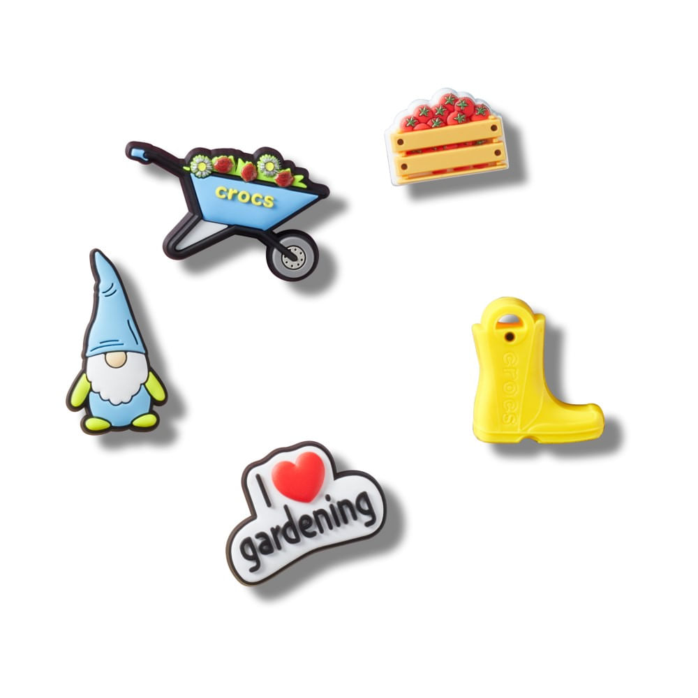 Jibbitz™ Festa no Jardim Pack com 5 Peças UNICO