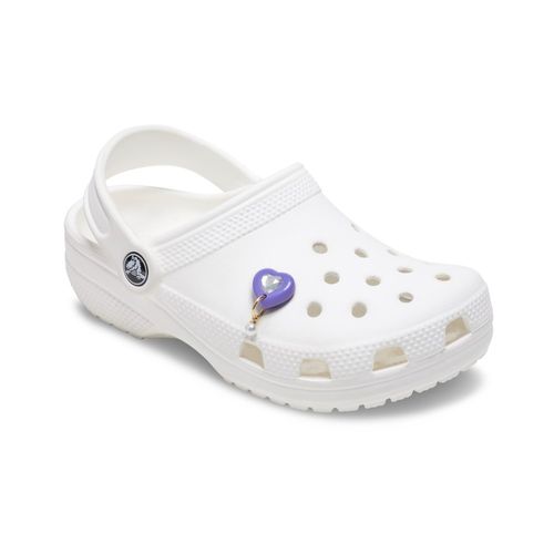 Jibbitz™ Coração Roxo com Pérola