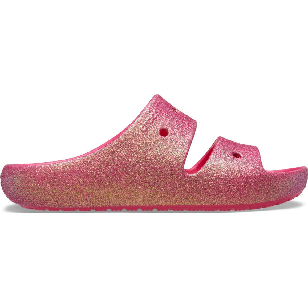 Sandália Crocs Iridescent Glitter Sandal II DRAGON FRUIT 35