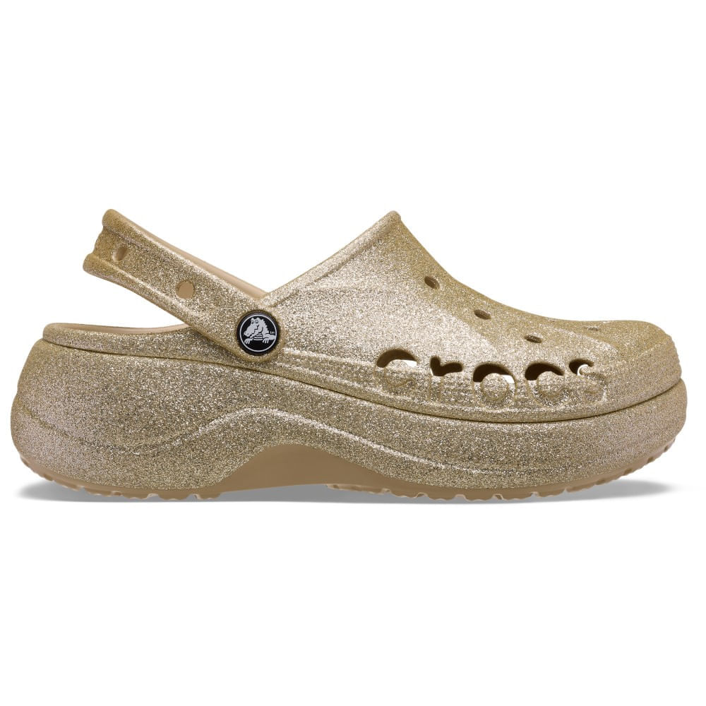 Sandália Crocs Baya Platform Glitter Clog CHAI 35