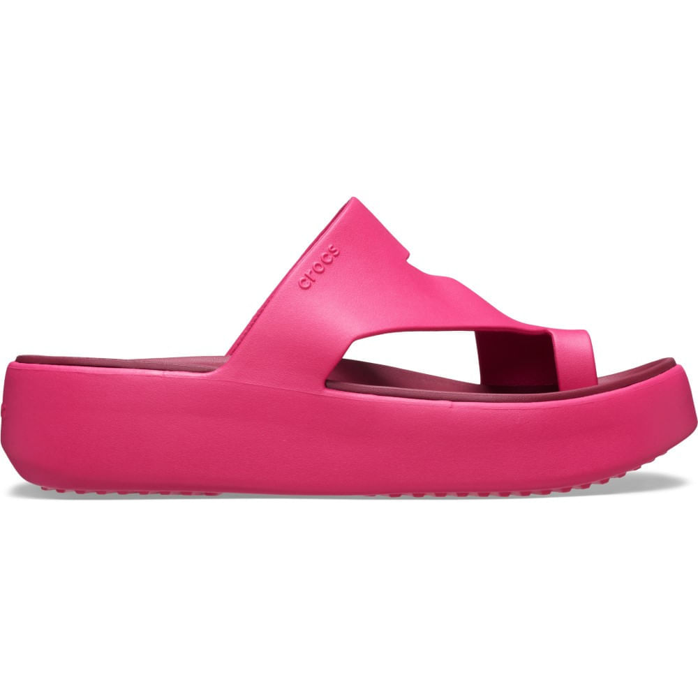 Sandália Crocs Getaway Platform Toe Loop Sandal DRAGON FRUIT 34