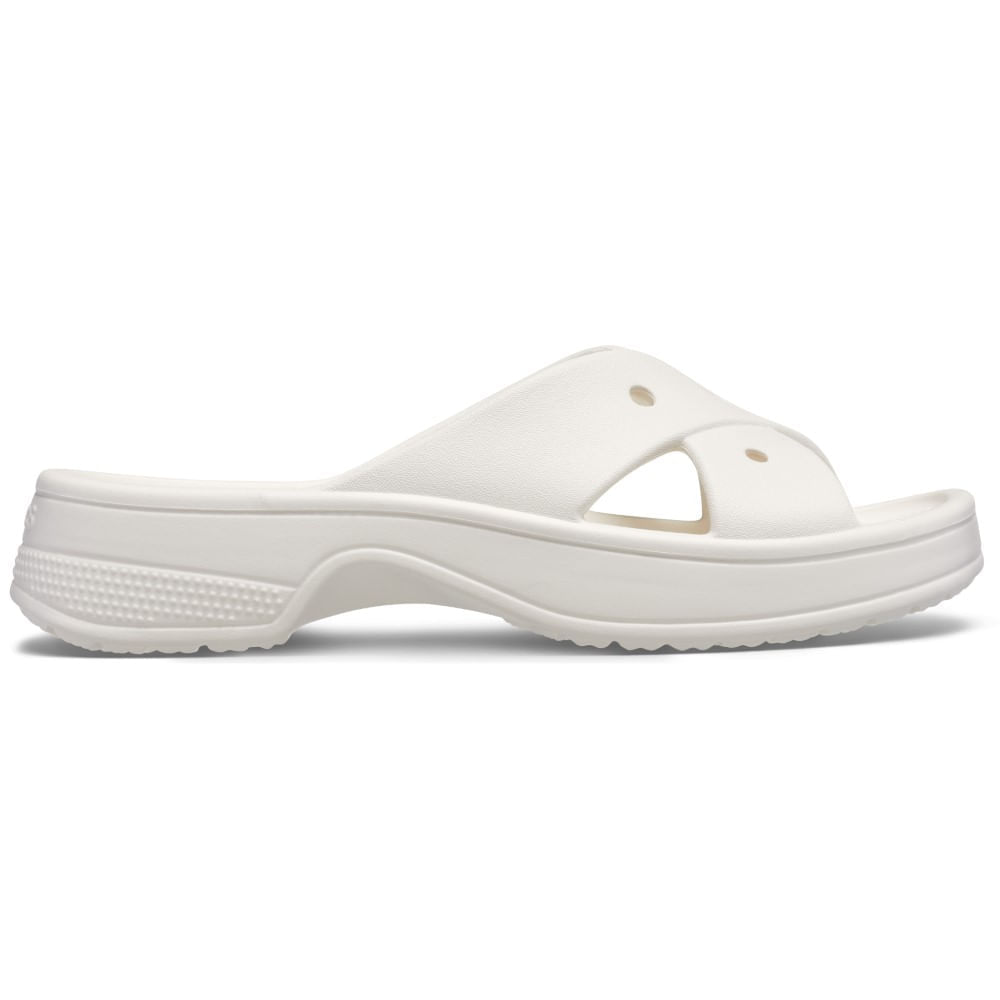 Sandália Crocs Classic Womens Cross Strap Slide CHALK 34