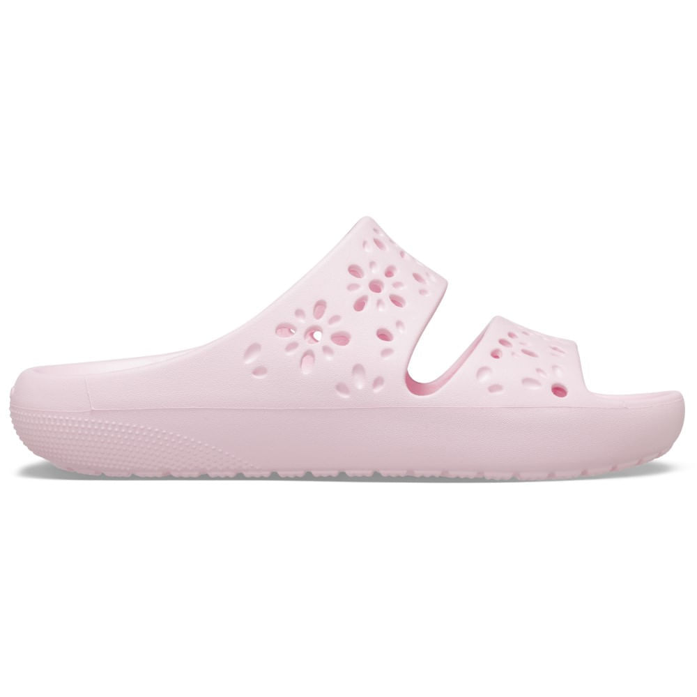 Sandália Crocs Classic Floral Cut Out Sandal PINK MILK 35