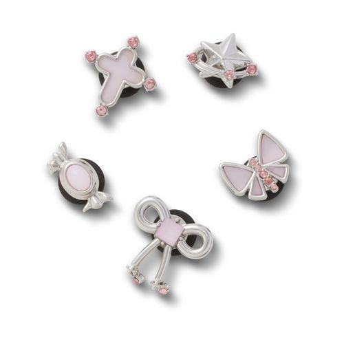Jibbitz™ Punk Prata e Rosa Pack com 5 Peças