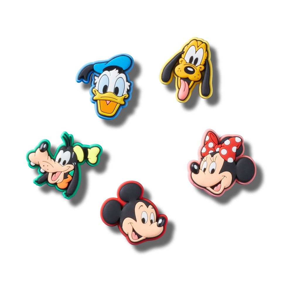 Jibbitz™ Mickey e Amigos Coloridos Pack Com 5 Peças UNICO