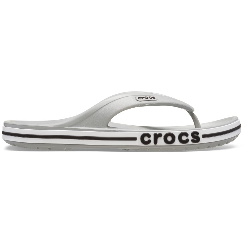 Chinelo Crocs Bayaband Flip LIGHT GREY 35