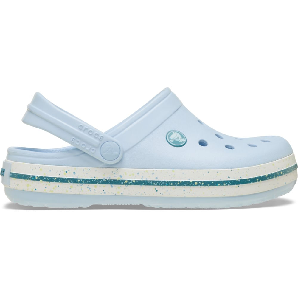 Sandália Crocs Crocband Speckled Band Clog Juvenil BLUE FROST 31