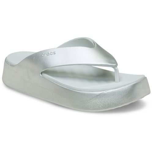 Sandália Crocs Getaway Metallic Platform Flip