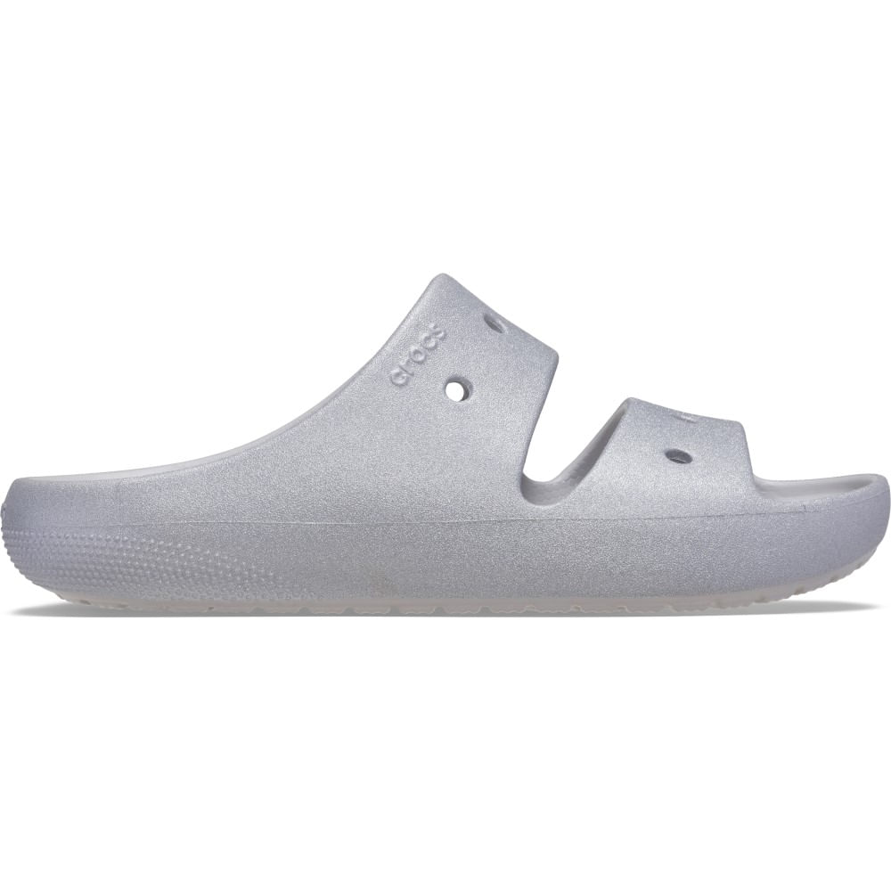 Sandália Crocs Classic Glitter Sandal II SILVER 38