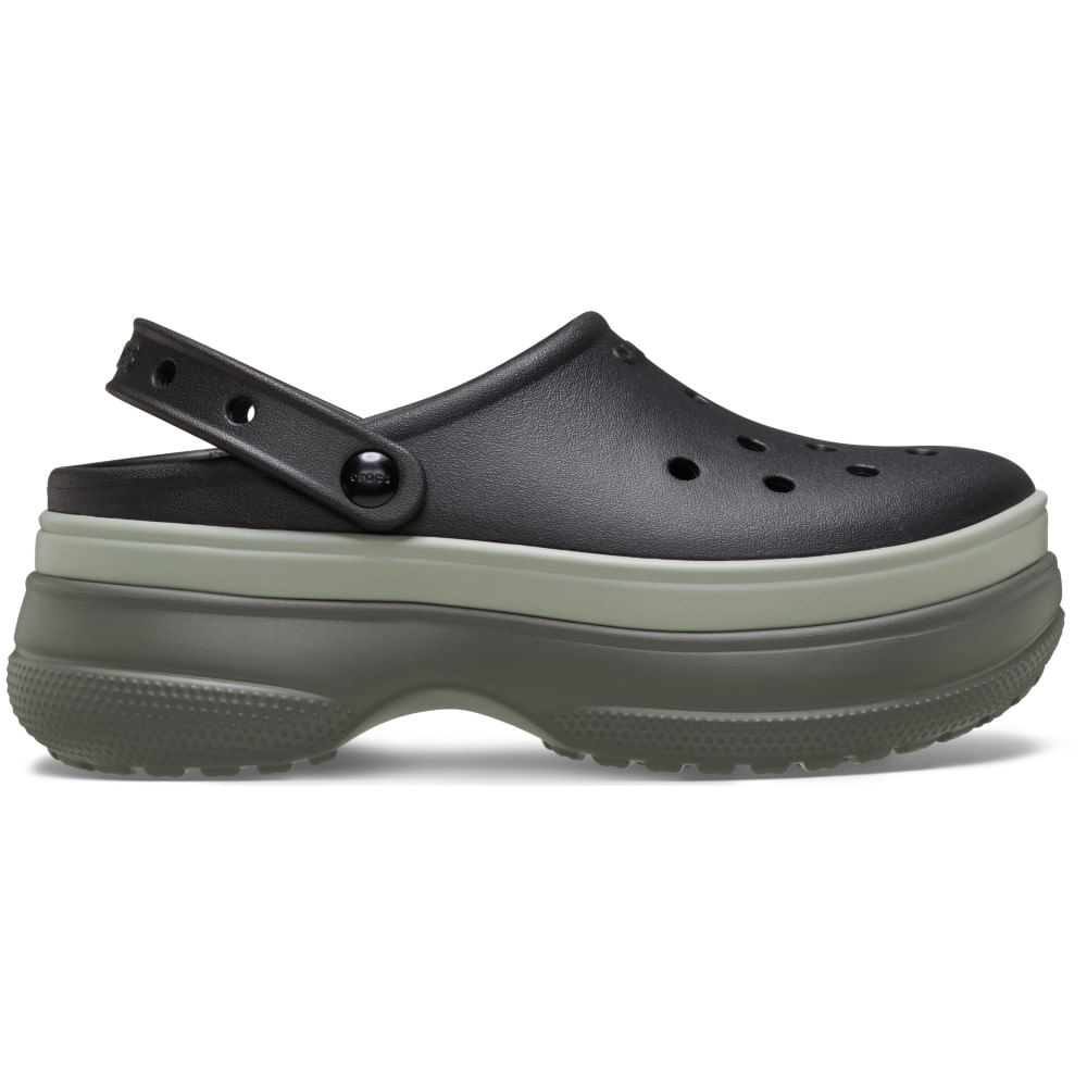 Sandália Crocs Stacked Clog BLACK 35