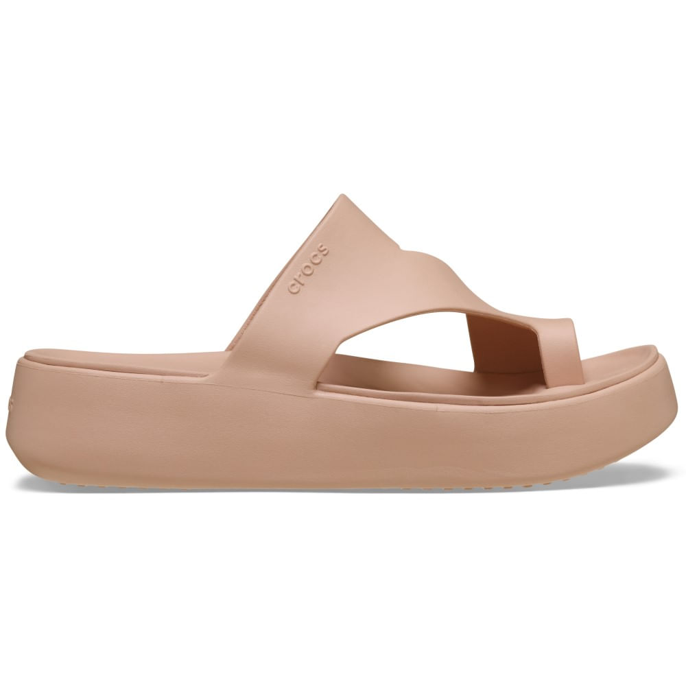 Sandália Crocs Getaway Platform Toe Loop Sandal PINK CARAMEL 34