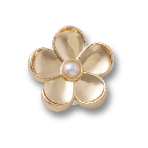 Jibbitz™ Flor Dourada Com Pérola