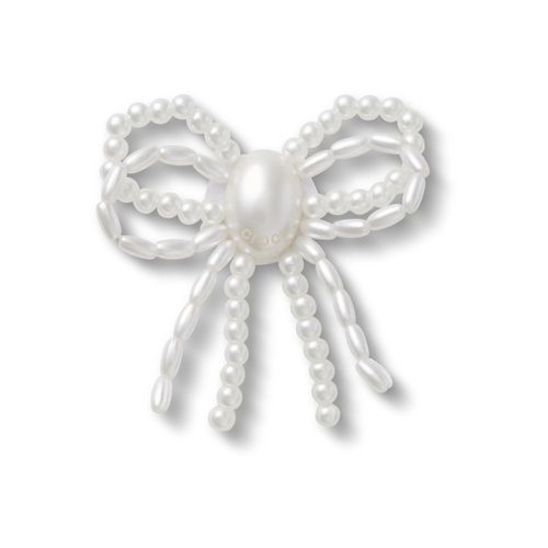 Jibbitz™ Laço de Pérolas Brancas