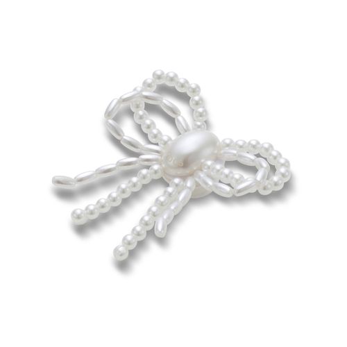 Jibbitz™ Laço de Pérolas Brancas