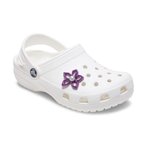 Jibbitz™ Floral Roxo com Pérola