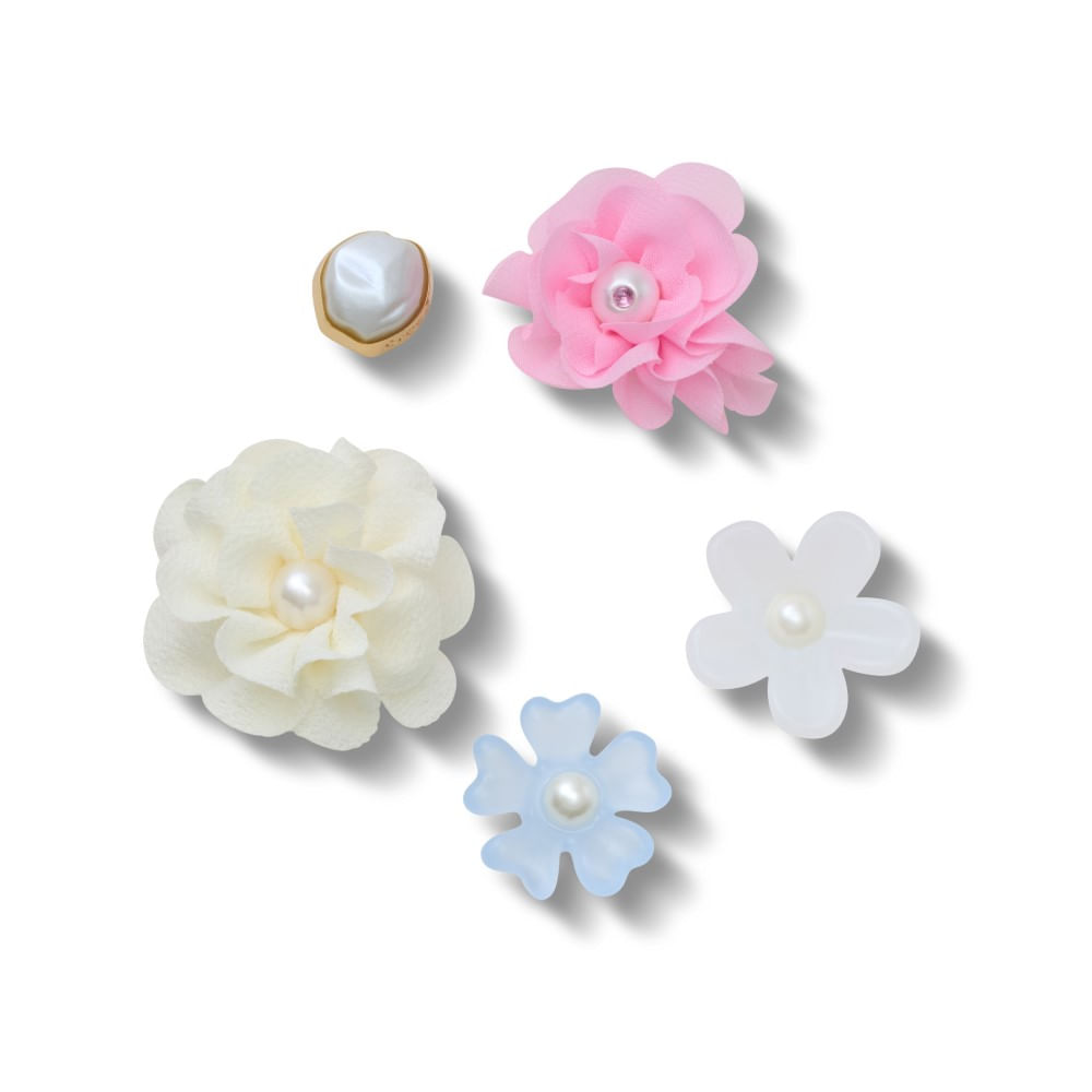 Jibbitz™ Floral Feminino Pack Com 5 Peças UNICO