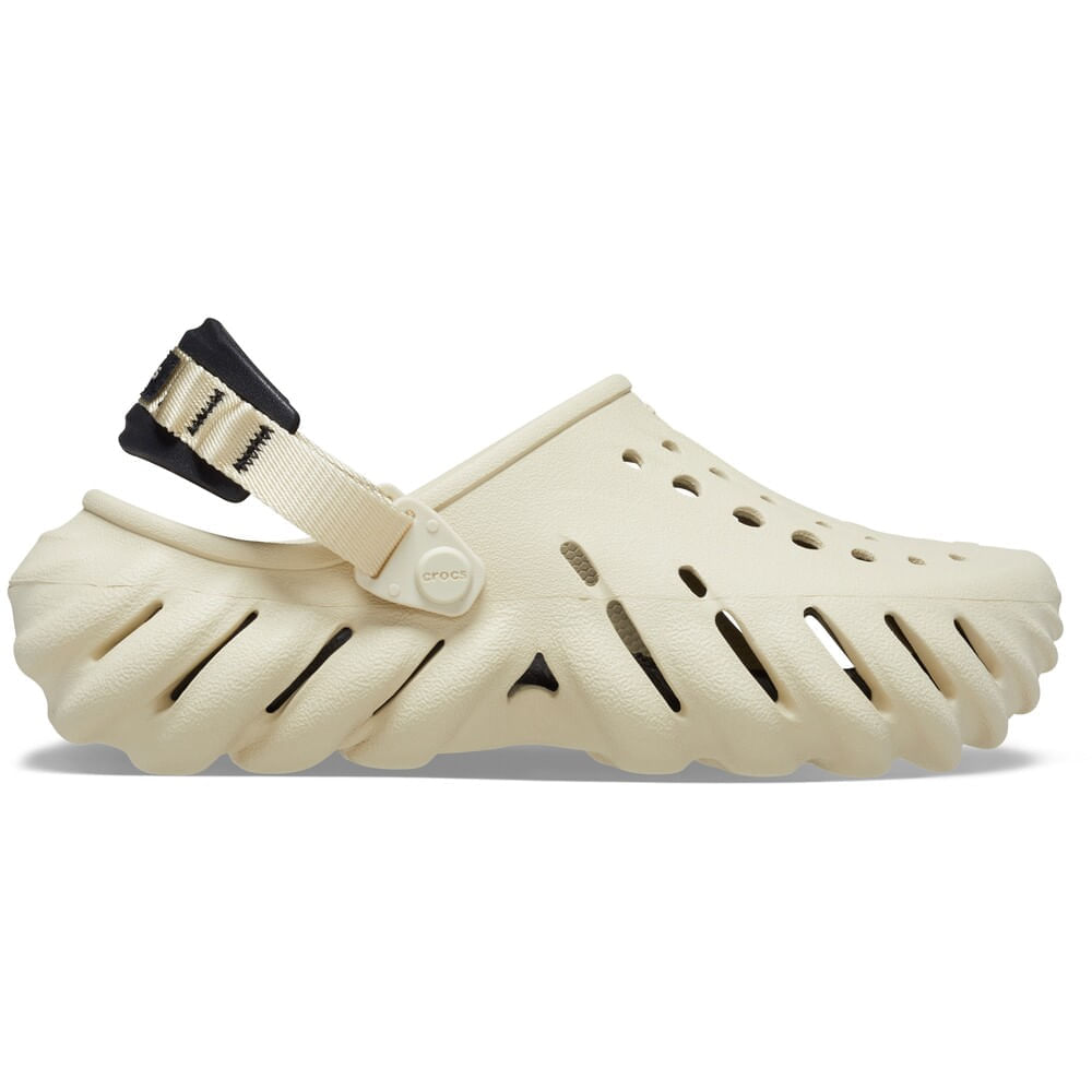 Sandália Crocs Echo Clog BONE/BLACK 35