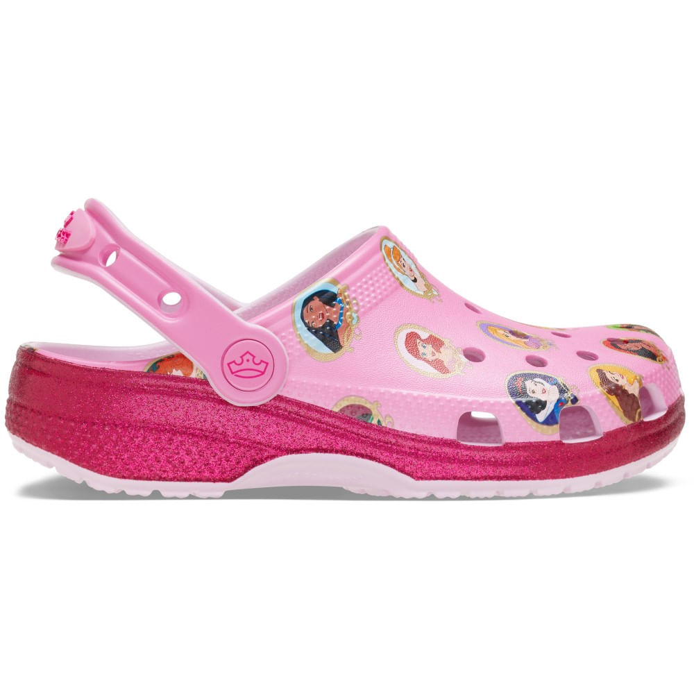 Sandália Crocs Disney Princess Classic Clog Juvenil MULTI 29