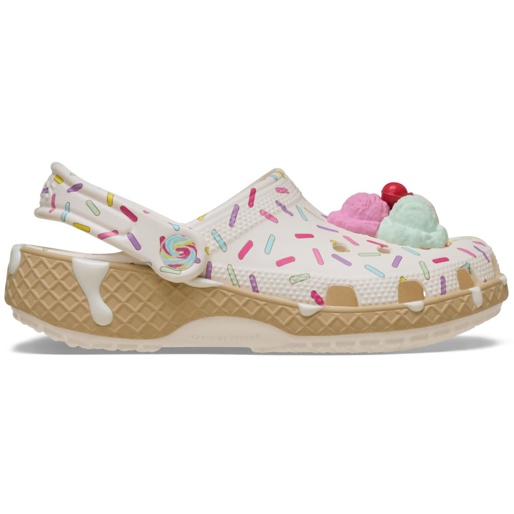 Sandália Crocs Classic Ice Cream Sundae Clog Juvenil CHALK 29
