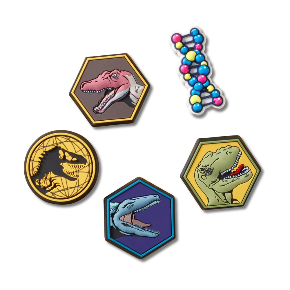 Jibbitz™ Jurassic Park Pack com 5 Peças UNICO