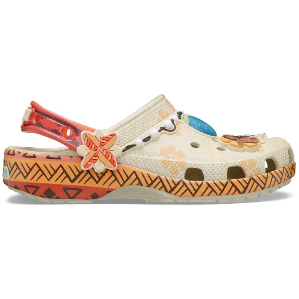 Sandália Crocs Disney Moana Classic Clog Juvenil MULTI 29