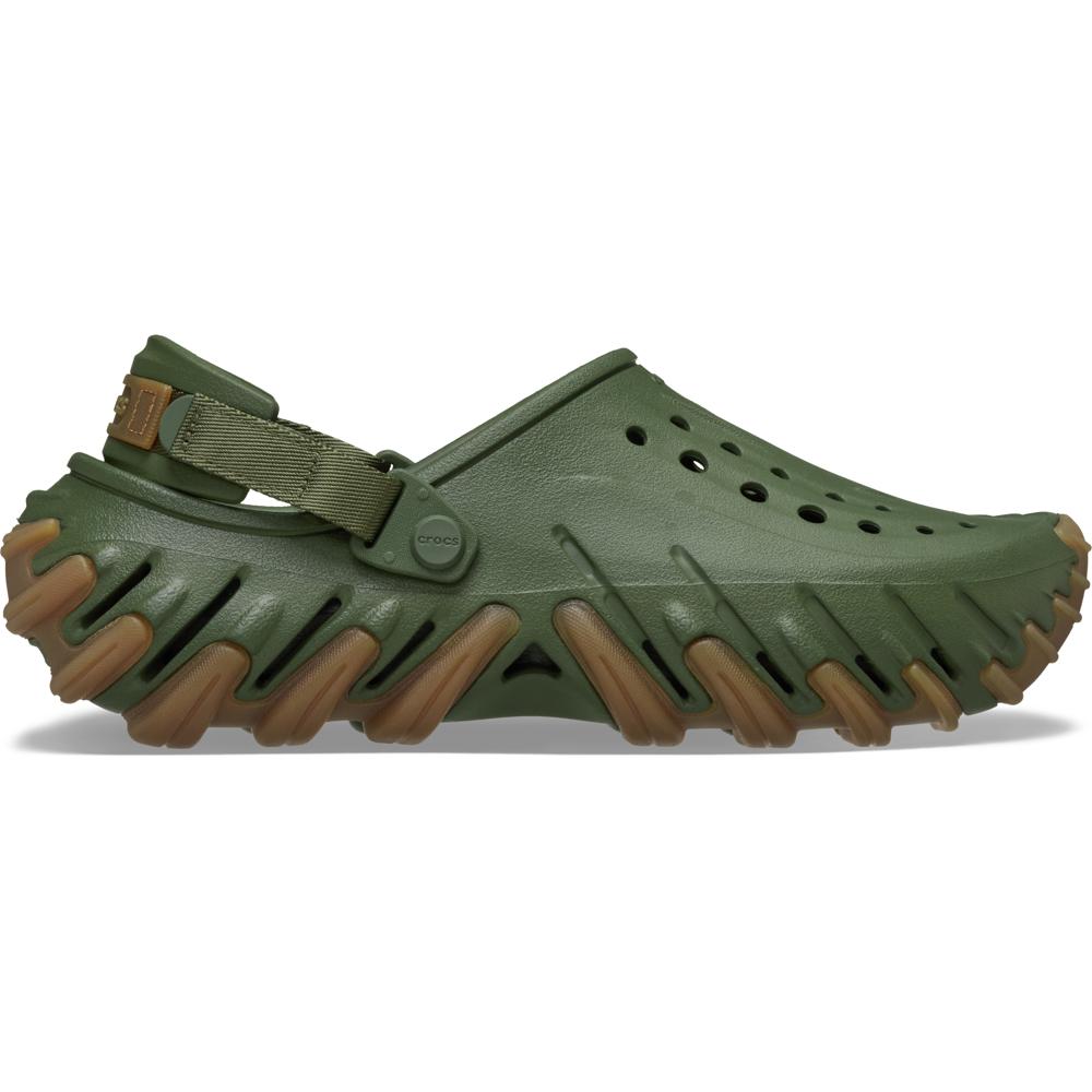 Sandália Crocs Echo Gum Ro Clog ARMY GREEN 35
