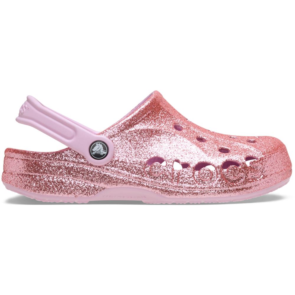 Sandália Crocs Baya Glitter Clog BALLERINA PINK 35