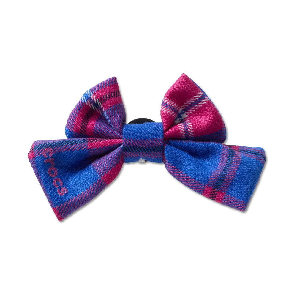 Jibbitz™ Laço Xadrez Azul e Rosa UNICA