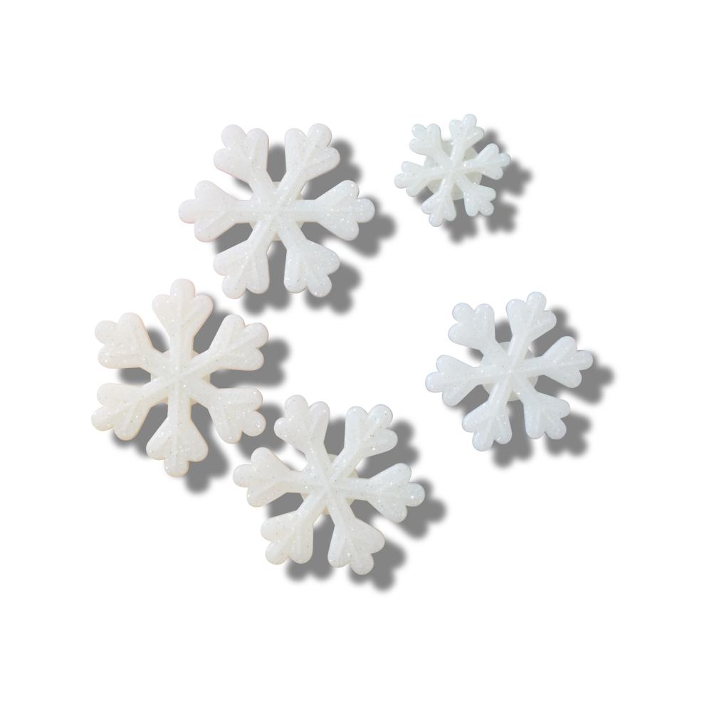 Jibbitz™ Flocos de Neve Pack Com 5 Peças UNICO