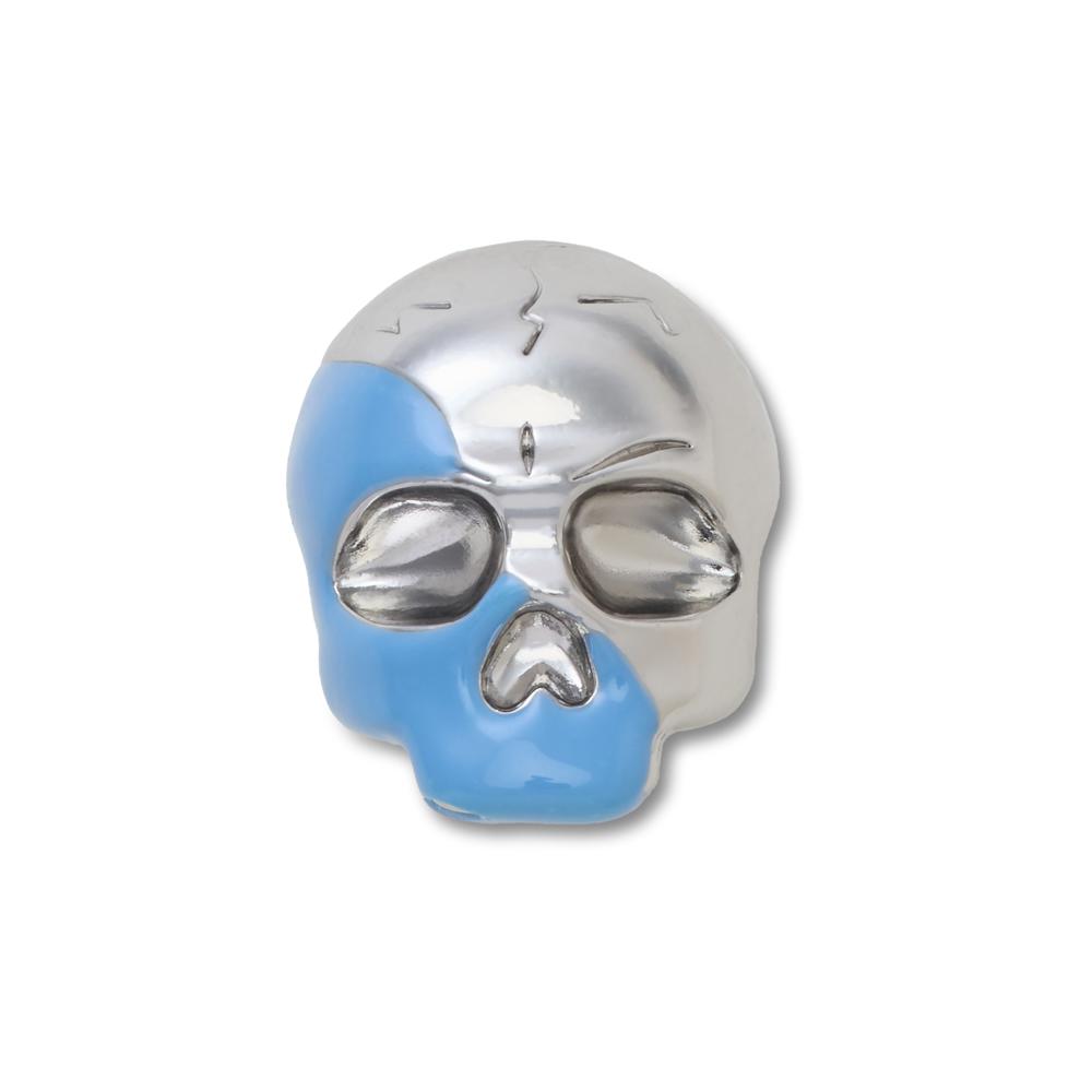 Jibbitz™ Caveira Prata e Azul UNICO