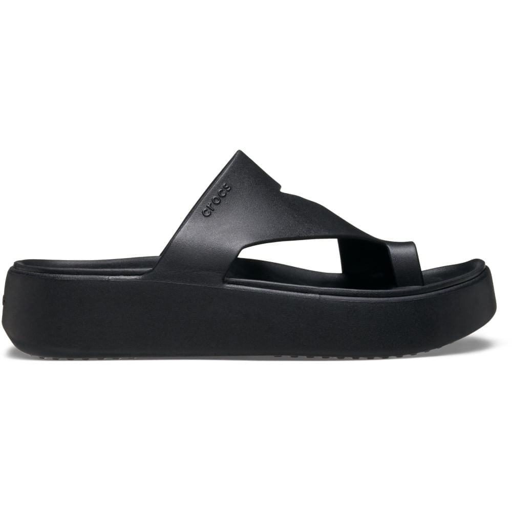 Sandália Crocs Getaway Platform Toe Loop Sandal BLACK 34