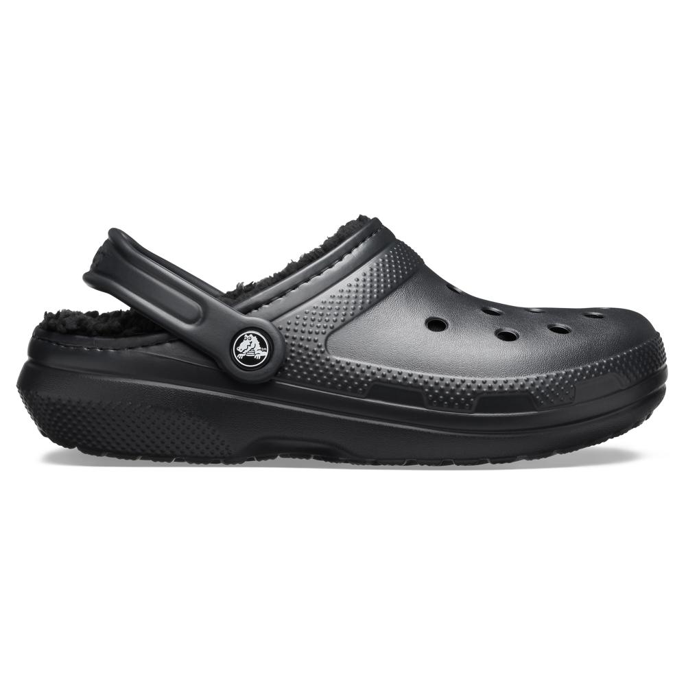 Sandália Crocs Classic Lined Clog BLACK/BLACK 35