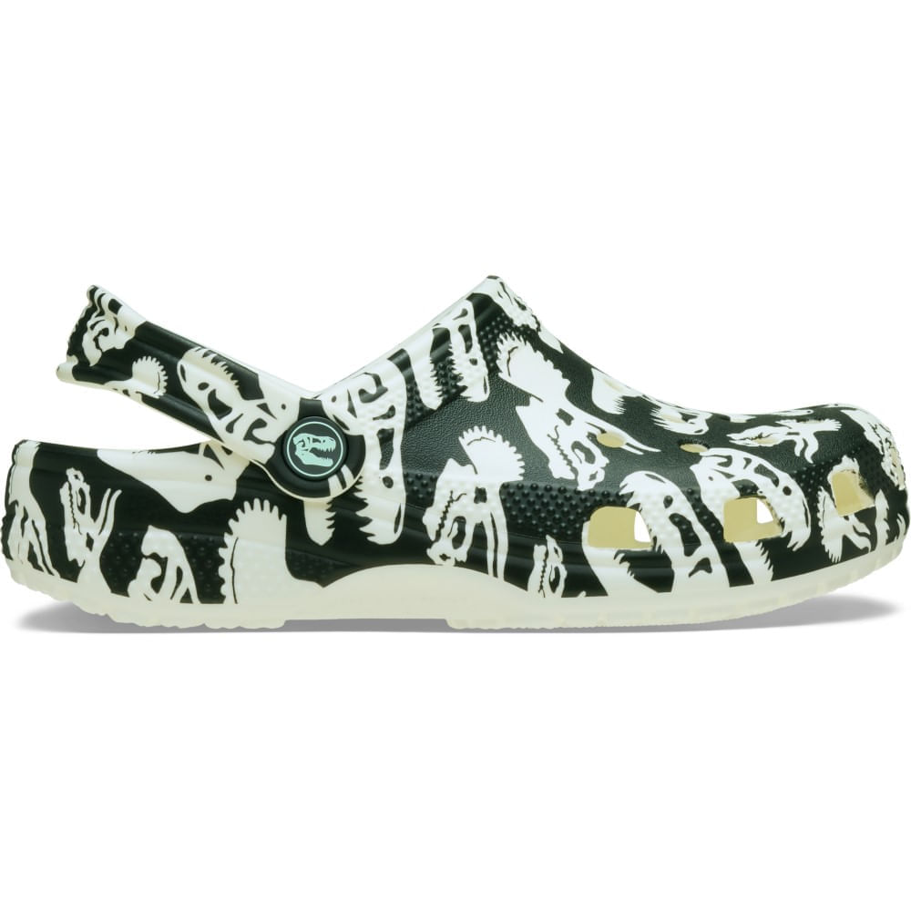 Sandália Crocs Classic Glow Dino Clog Infantil GLOW GREEN 22