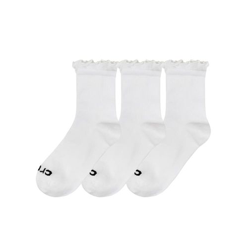 Kit Meias Babados Cano Alto Pack Com 3 Pares
