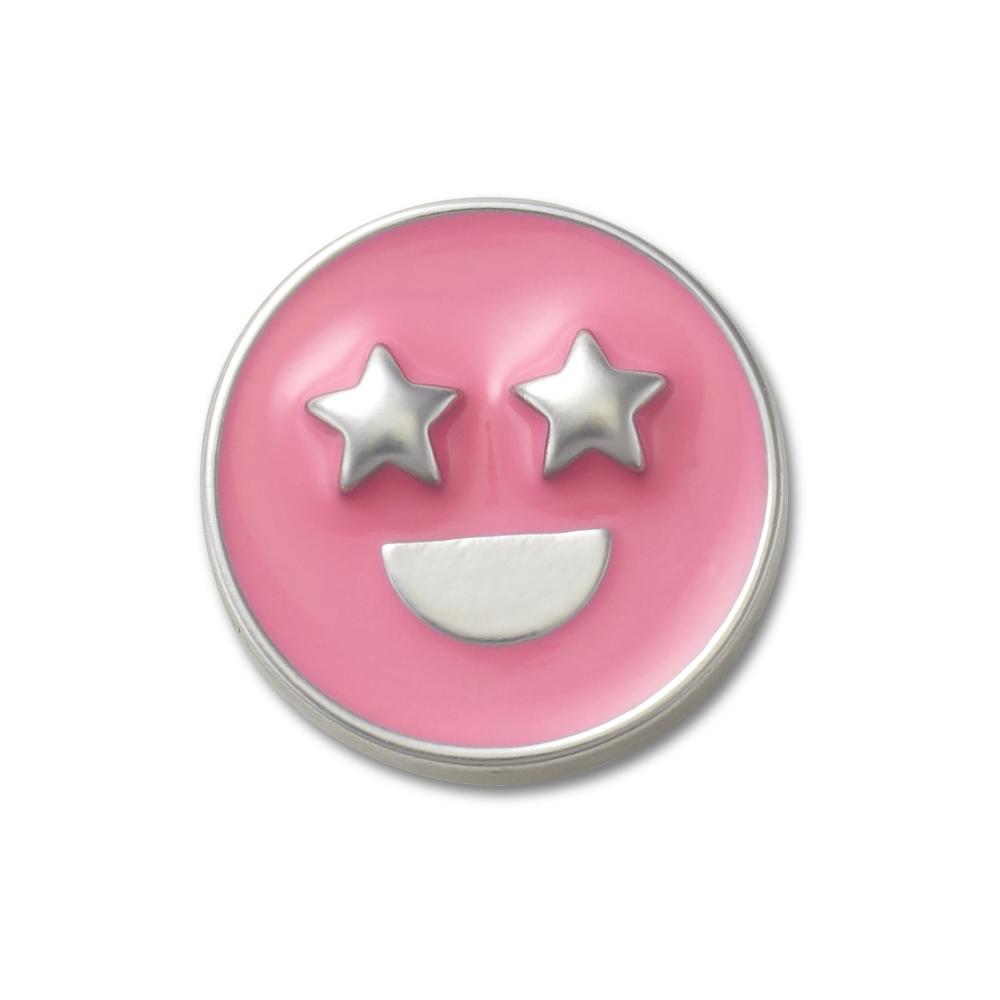 Jibbitz™ Rosto de Esmalte Rosa UNICO