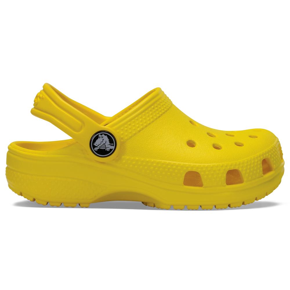 Sandália Crocs Classic Clog Juvenil LEMON 29