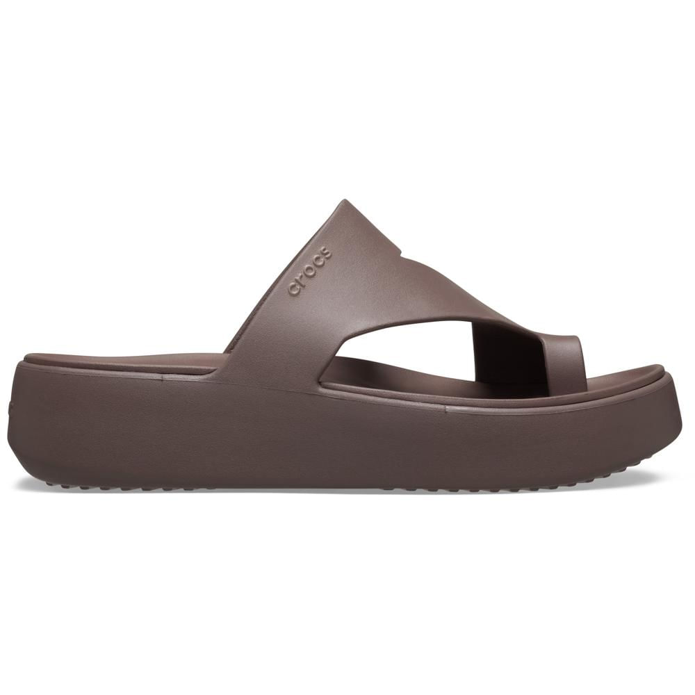 Sandália Crocs Getaway Platform Toe Loop Sandal TRUFFLE 36