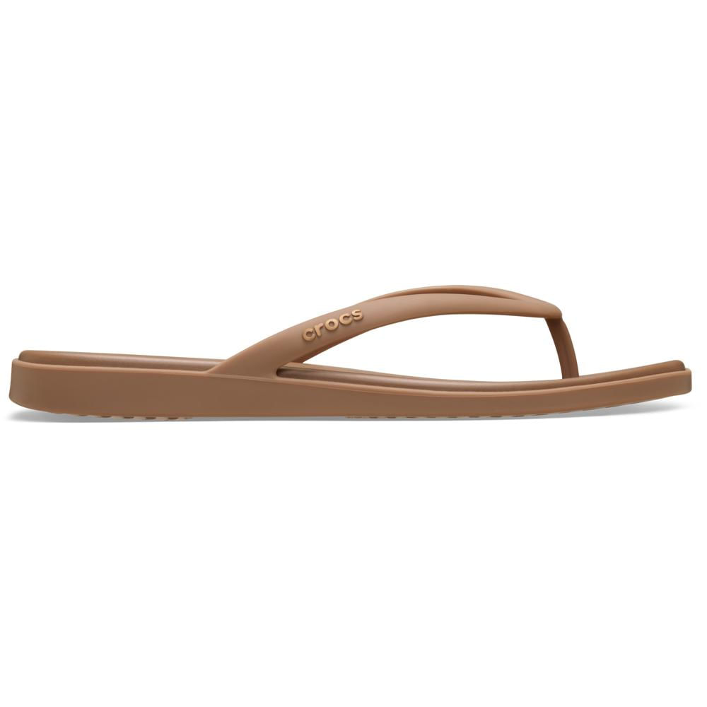 Sandália Crocs Miami Flip MILK CHOCOLATE 34