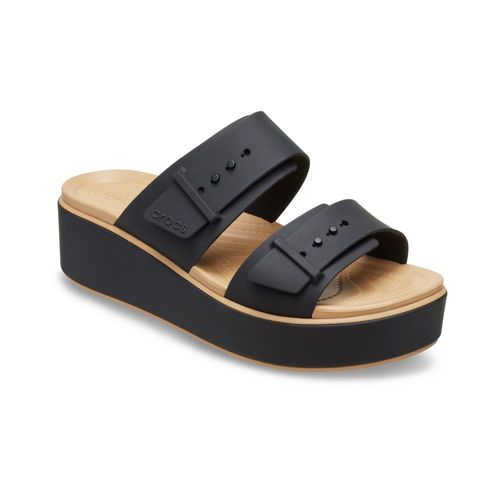 Brooklyn Buckle Matte Wrap Low Wedge