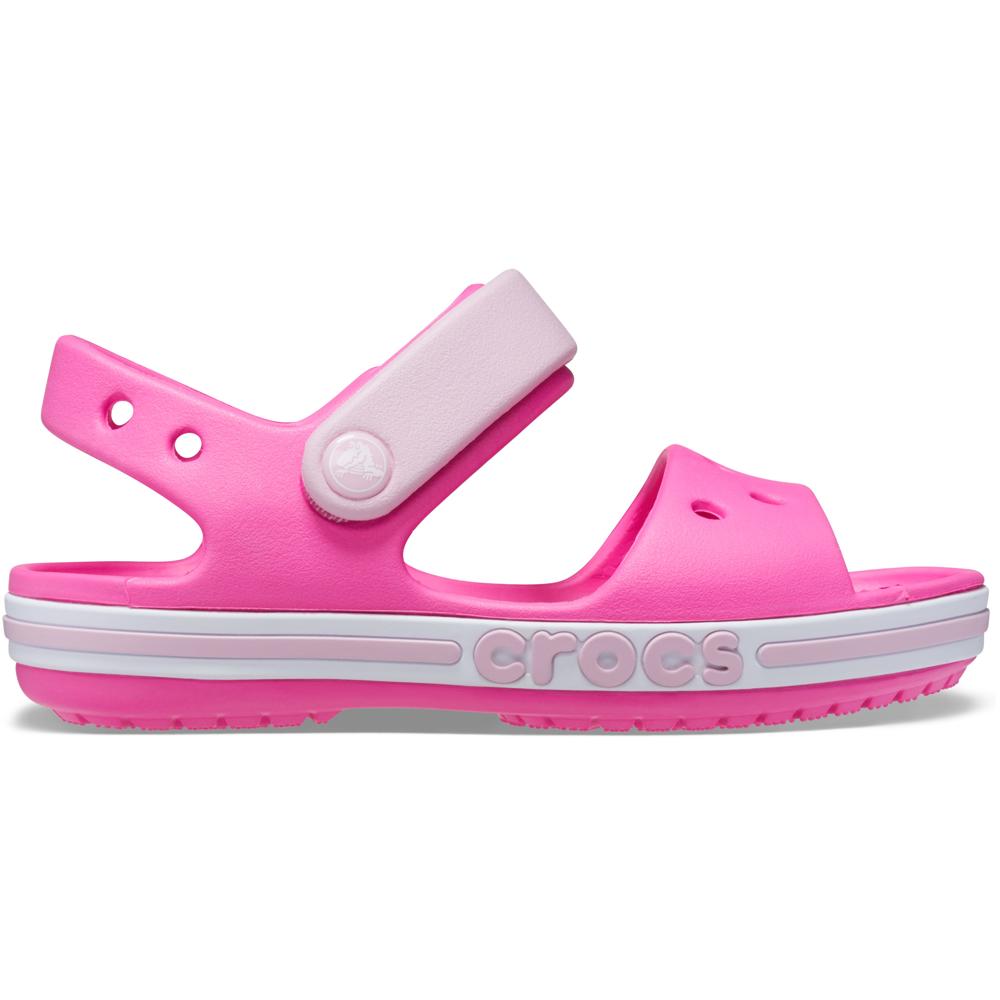Sandália Crocs Bayaband Sandal Infantil ELECTRIC PINK 22