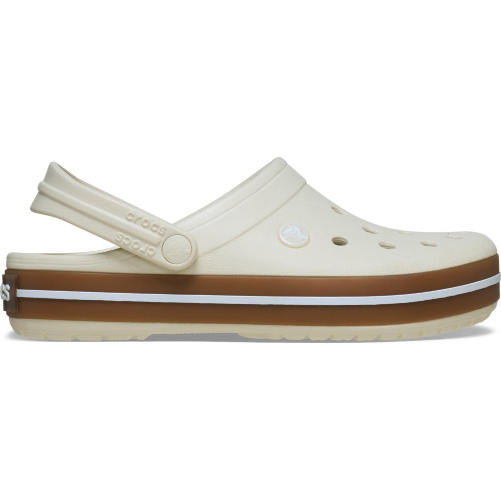 Sandália Crocs Crocband Gum Clog Juvenil SUMMIT WHITE 29