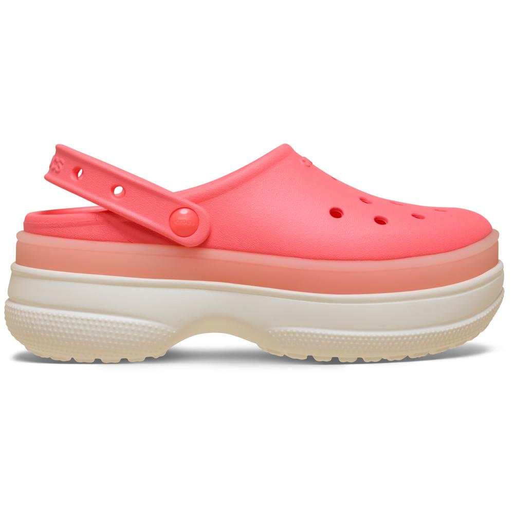 Sandália Crocs Classic Frosted Stacked Clog GUAVA 35